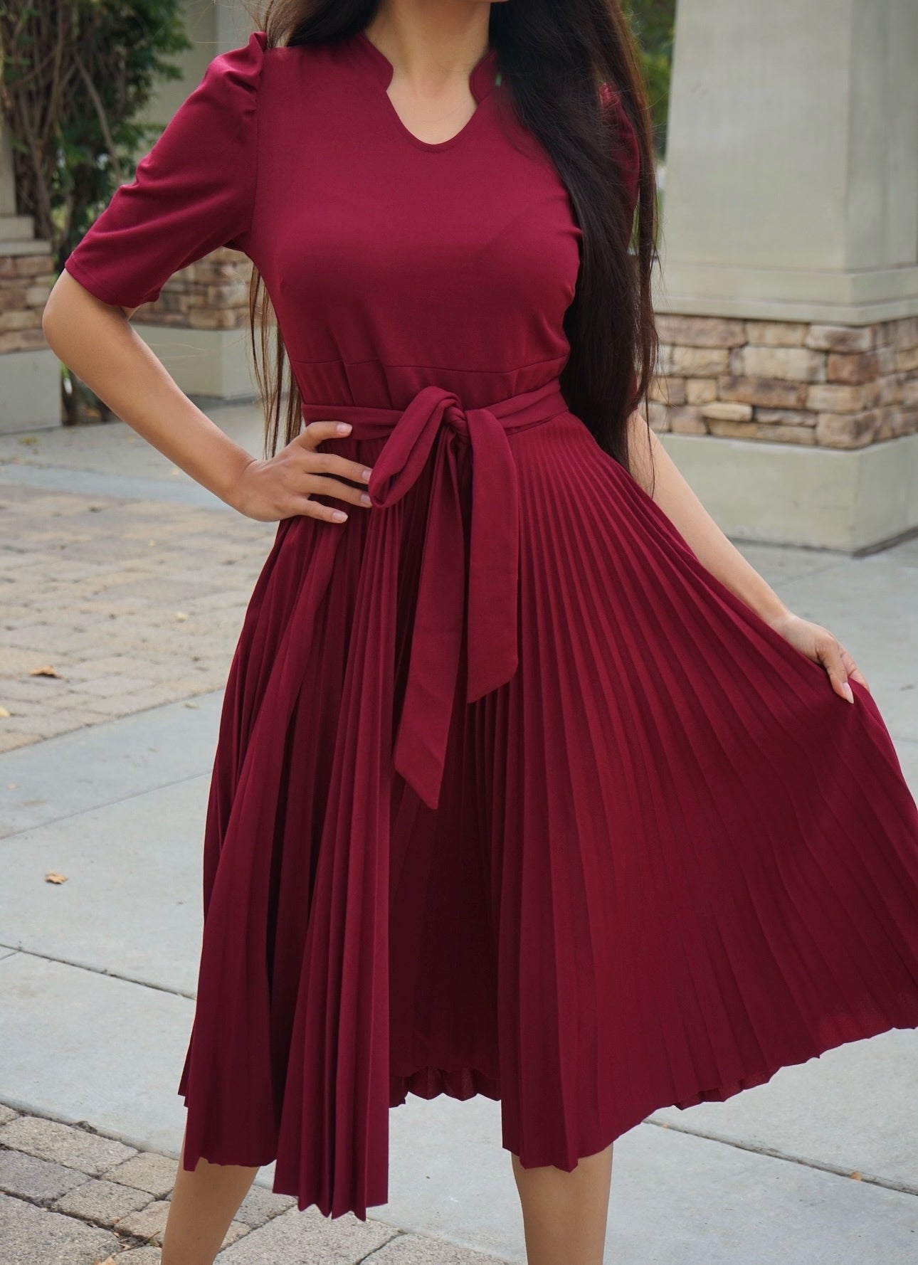 Abiah (Burgundy)